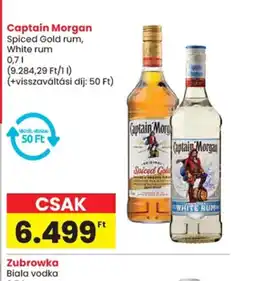 Spar Captain Morgan Spiced Gold rum, White rum ajánlat