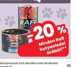 Spar Minden Rafi kutyaeledel árábl! ajánlat