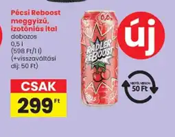 Spar Pécsi Reboost meggyízű, izotniás ital ajánlat