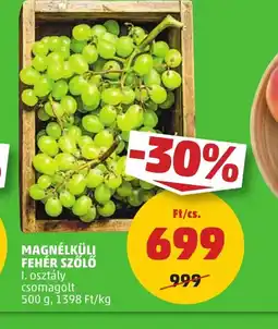 PENNY Magnélküli fehér szőlő ajánlat