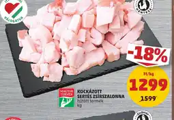 PENNY Kockázott sertés zsírszalonna ajánlat