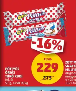 PENNY Pöttyös riás Túr Rudi ajánlat