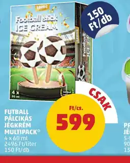 PENNY Futball Pálcikás Jégkrém Multipack ajánlat
