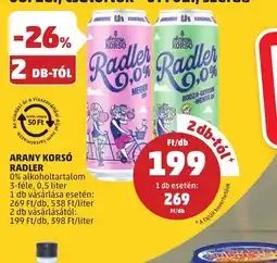 PENNY Arany Kors Radler ajánlat