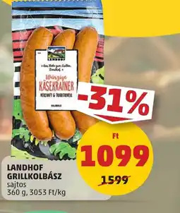 PENNY Landhof Grillkolbász ajánlat