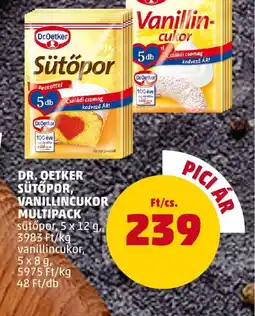 PENNY Dr. Oetker Sütőpor, Vanillincukor Multipack ajánlat