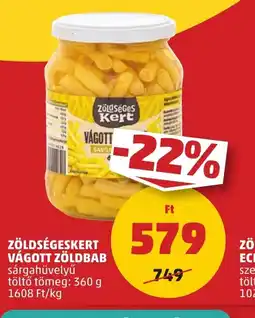 PENNY Zöldségeskert vágott zöldbab ajánlat