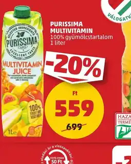 PENNY Purissima Multivitamin ajánlat