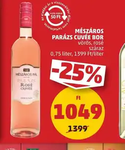 PENNY Mészáros Parázs Cuvée Bor ajánlat