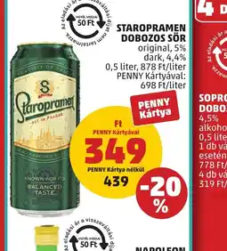 PENNY Staropramen dobozos sör ajánlat