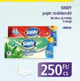 PlusMarket SINDY papír zsebkendő ajánlat