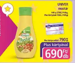 PlusMarket UNIVER mustár ajánlat