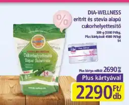 PlusMarket DIA-WELLNESS eritrit és stevia alapú ajánlat