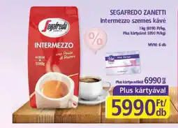 PlusMarket SEGAFREDO ZANETTI Intermezzo szemes kávé ajánlat