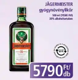 PlusMarket JÄGERMEISTER gyógynövénylikör ajánlat