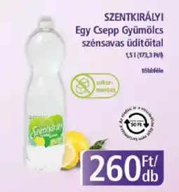 PlusMarket SZENTKIRÁLYI Egy Csepp Gyümölcs szénsavas ajánlat