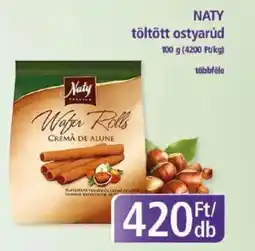 PlusMarket NATY töltött ostyarúd ajánlat