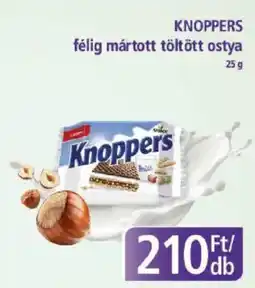 PlusMarket KNOPPERS félig mártott töltött ostya ajánlat