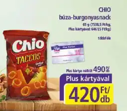 CHIO búza-burgonyasnack