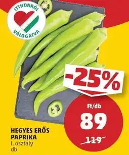 PENNY Hegyes erős paprika ajánlat