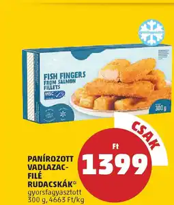 PENNY Panírozott vadlazac- filé rudacskák ajánlat
