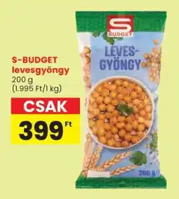 Spar S-BUDGET levesgyöngy ajánlat
