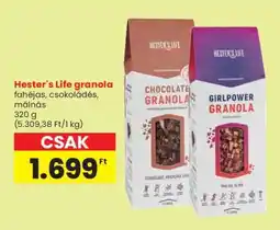 Spar HESTER’S LIFE﻿﻿ Granola ajánlat