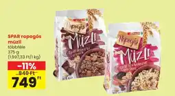 Spar SPAR ropogós müzli ajánlat