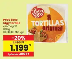 Spar POCO LOCO LÁGY TORTILLA ajánlat