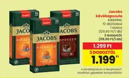 Spar Jacobs kávékapszula ajánlat