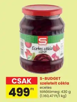 Spar S-BUDGET szeletelt cékla ajánlat