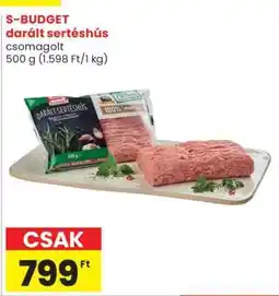 Spar Market S-BUDGET darált sertéshús ajánlat