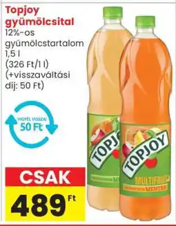 Spar Market Topjoy gyümölcsital ajánlat