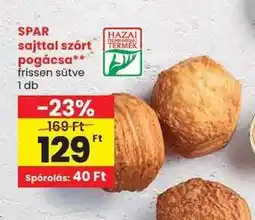 Spar SPAR sajttal szórt pogácsa ajánlat