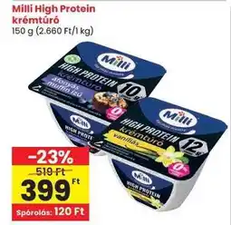 Spar Milli High Protein krémtúró ajánlat