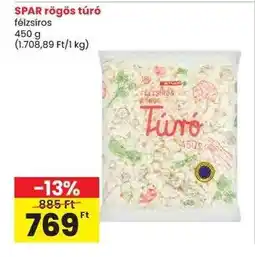 Spar SPAR rögös túró ajánlat