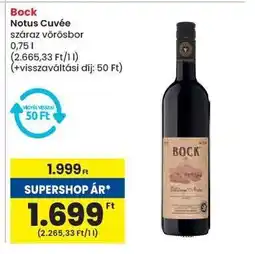 Spar Bock Notus Cuvée ajánlat