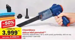 Spar CleanMaxx akkus kézi porszívó ajánlat