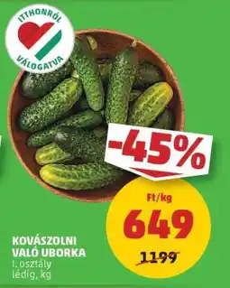 PENNY Kovászolni való uborka ajánlat