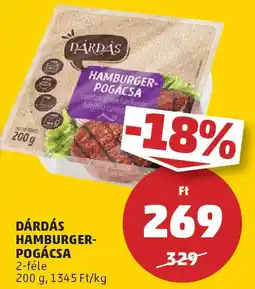 PENNY Dárdás Hamburger-pogácsa ajánlat
