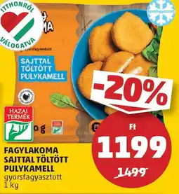 PENNY Fagylakoma sajttal töltött pulykamell ajánlat
