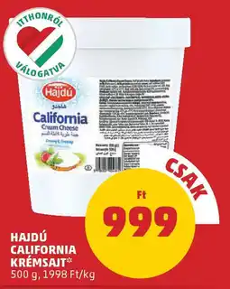 PENNY Hajdú California krémsajt ajánlat