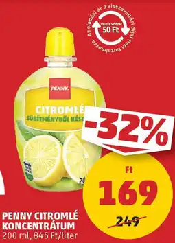 PENNY Penny citromlé koncentrátum ajánlat