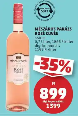 PENNY Mészáros Parázs Rosé Cuvée ajánlat