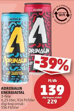 PENNY Adrenalin energiaital ajánlat