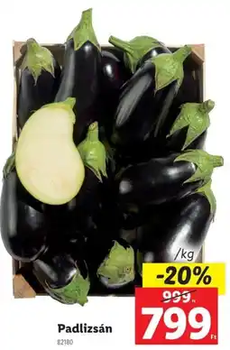 Lidl Padlizsán ajánlat