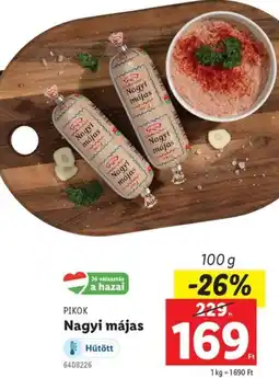 Lidl PIKOK Nagyi májas ajánlat