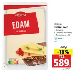 Lidl MILBONA Edámi sajt ajánlat