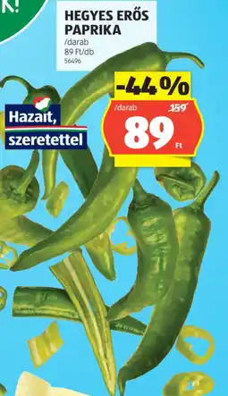 ALDI Hegyes erős paprika ajánlat