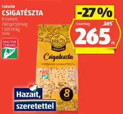 ALDI Császár Csigatészta ajánlat